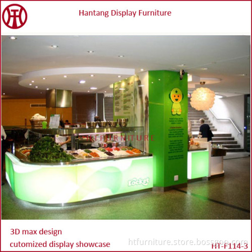 Free 3D rendering wooden sweet cup corn kiosk for sale